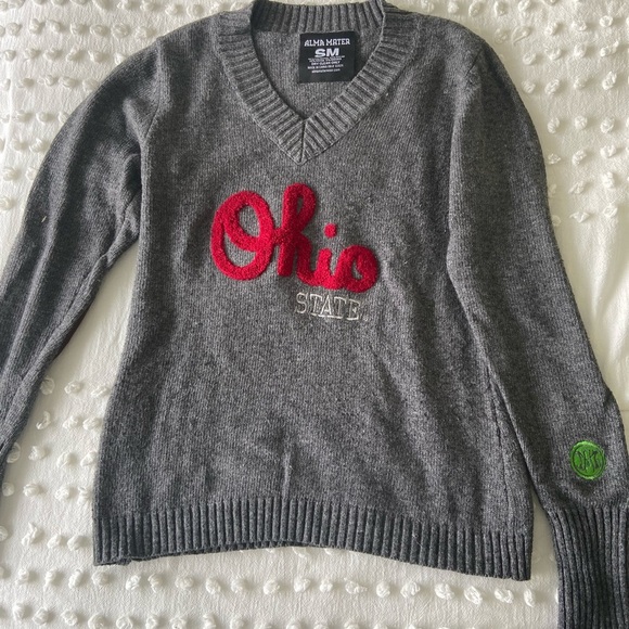 Ohio State Buckeyes Women’s Script Grey Sweater - Picture 2 of 8
